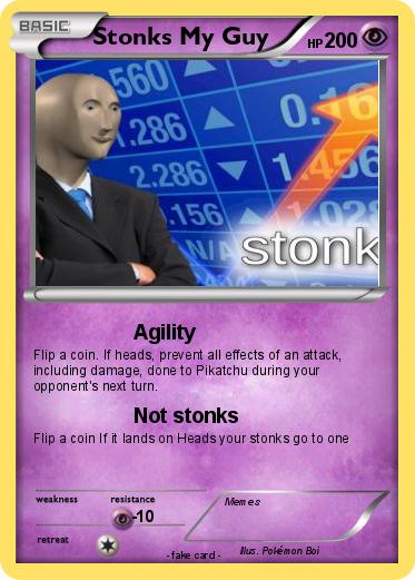 Pokemon Stonks My Guy
