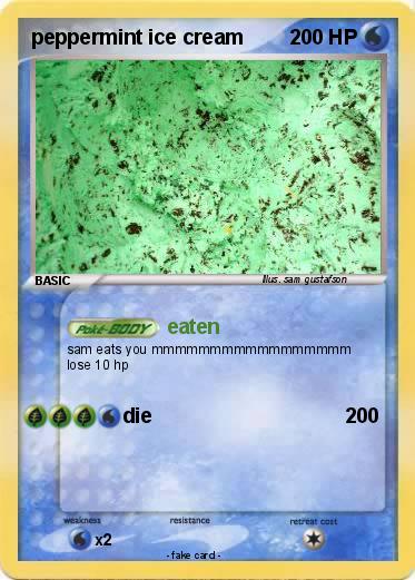 Pokemon peppermint ice cream