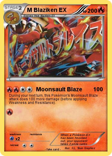 Pokemon M Blaziken EX