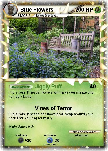 Pokemon Blue Flowers