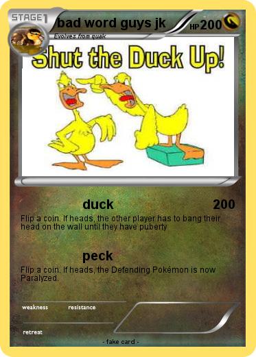 Pokemon bad word guys jk