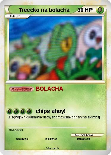Pokemon Treecko na bolacha