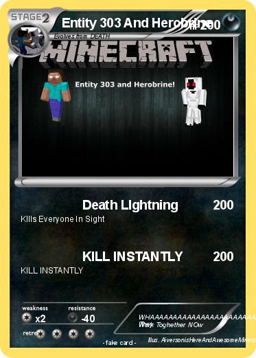 Pokemon Entity 303 And Herobrine