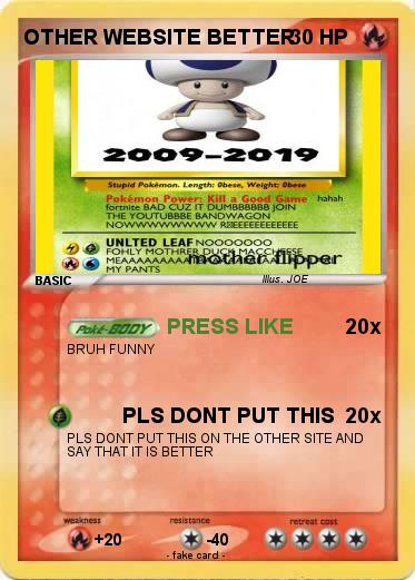 Pokemon OTHER WEBSITE BETTER