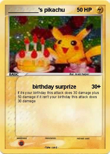 Pokemon __________'s pikachu