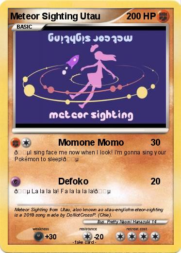 Pokemon Meteor Sighting Utau