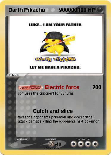 Pokemon Darth Pikachu         900000