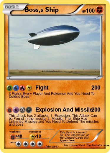Pokemon Boss,s Ship