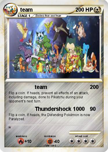 Pokemon team