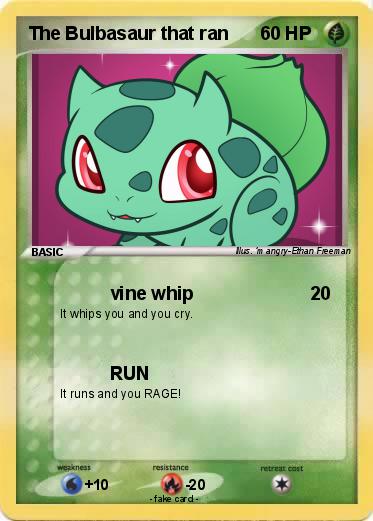Pokemon The Bulbasaur that ran