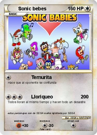 Pokemon Sonic bebes
