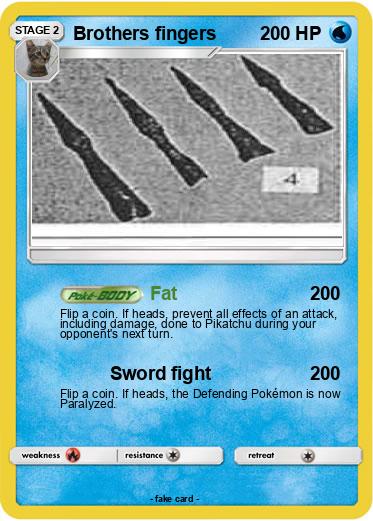Pokemon Brothers fingers