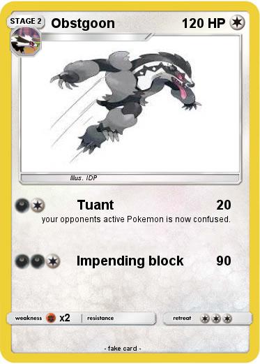Pokemon Obstgoon