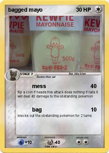 Pokemon bagged mayo