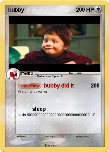 Pokemon bubby