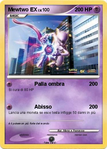 Pokemon Mewtwo EX