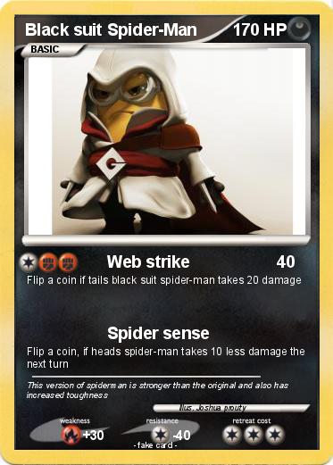 Pokemon Black suit Spider-Man