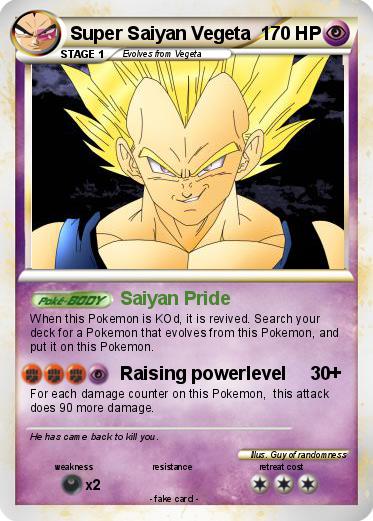 Pokemon Super Saiyan Vegeta
