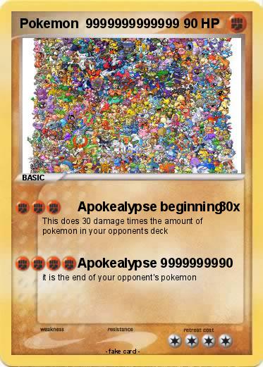 Pokemon Pokemon  9999999999999