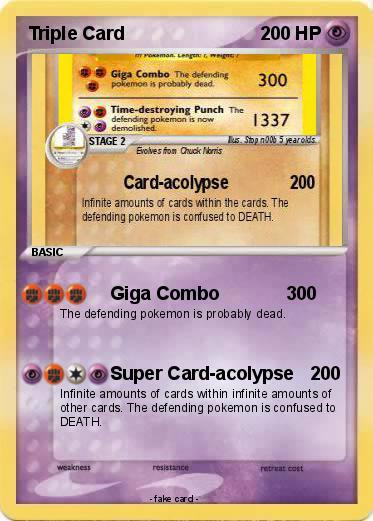 Pokemon Triple Card