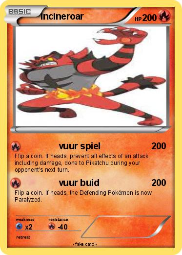 Pokemon incineroar
