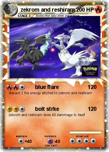 Pokemon zekrom and reshiram
