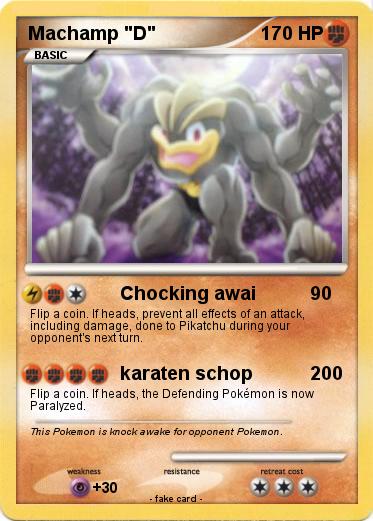 Pokemon Machamp "D"