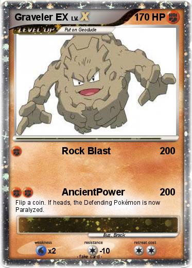Pokemon Graveler EX