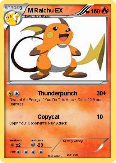 Pokemon M Raichu EX