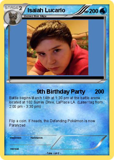 Pokemon Isaiah Lucario