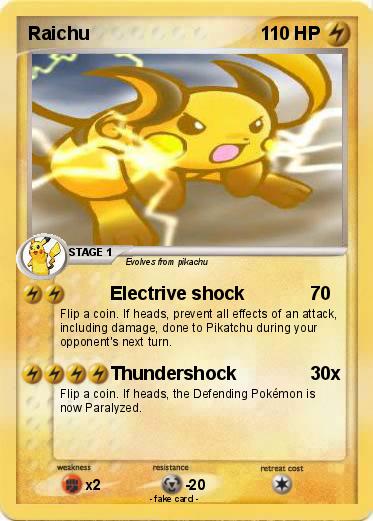 Pokemon Raichu