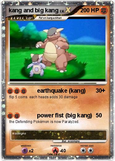 Pokemon kang and big kang