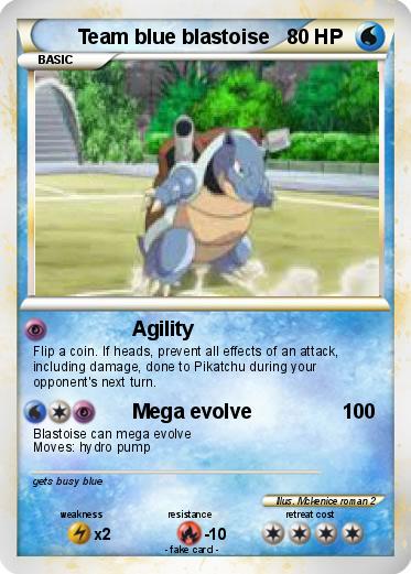 Pokemon Team blue blastoise