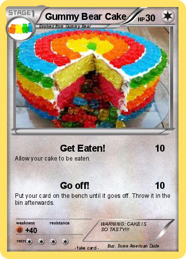 Pokemon Gummy Bear Cake