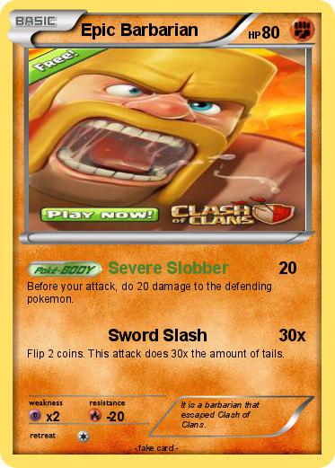 Pokemon Epic Barbarian