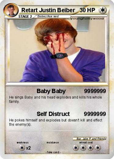 Pokemon Retart Justin Beiber