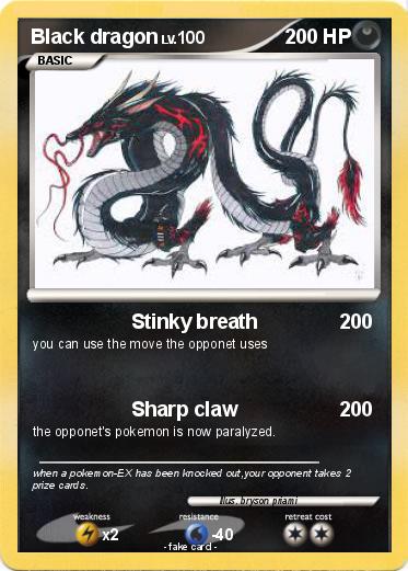 Pokemon Black dragon