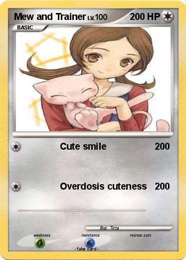 Pokemon Mew and Trainer
