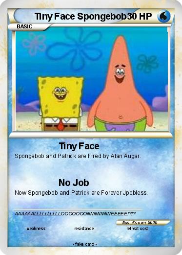 Pokemon Tiny Face Spongebob