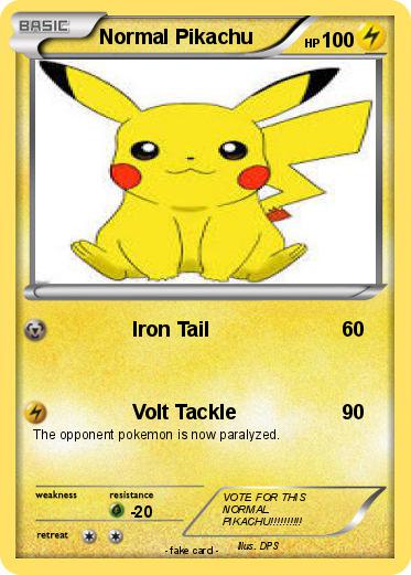 Pokemon Normal Pikachu