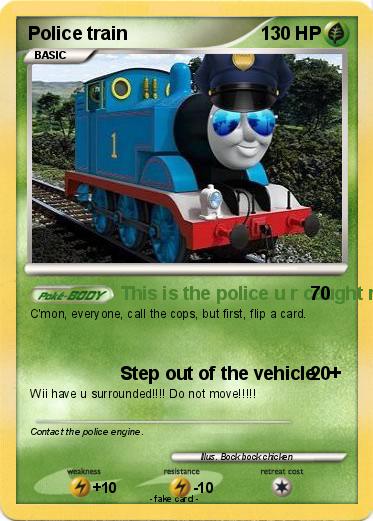 Pokemon Police train