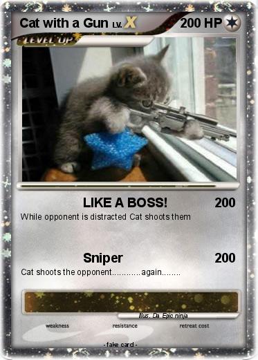 Pokemon Cat with a Gun