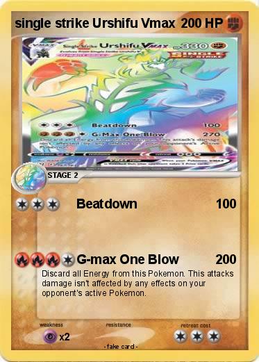 Pokemon single strike Urshifu Vmax