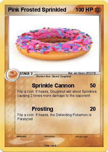 Pokemon Pink Frosted Sprinkled