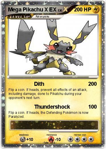 Pokemon Mega Pikachu X EX
