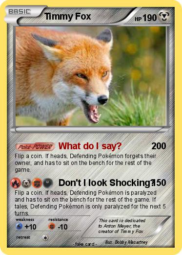 Pokemon Timmy Fox