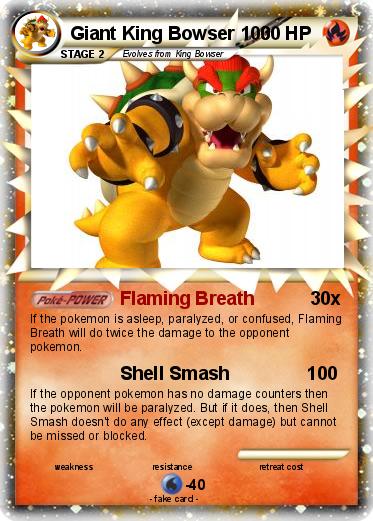 Pokemon Giant King Bowser 100