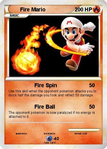 Pokemon Fire Mario
