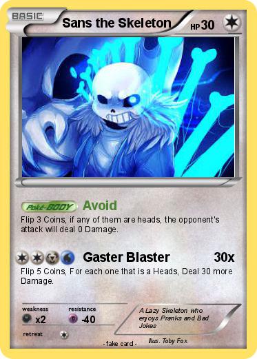 Pokemon Sans the Skeleton