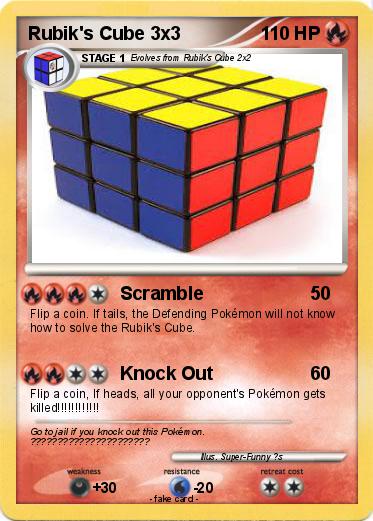 Pokemon Rubik's Cube 3x3